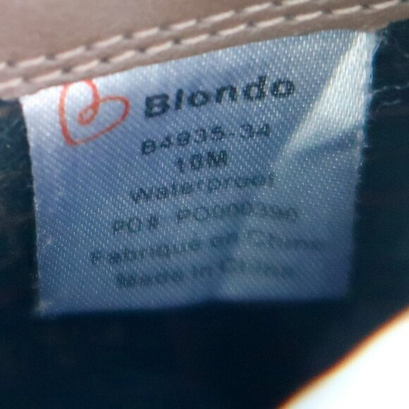 Blondo Taupe Suede Leather Block Heel Waterproof Ankle Boots Booties Size 10 - Picture 10 of 16